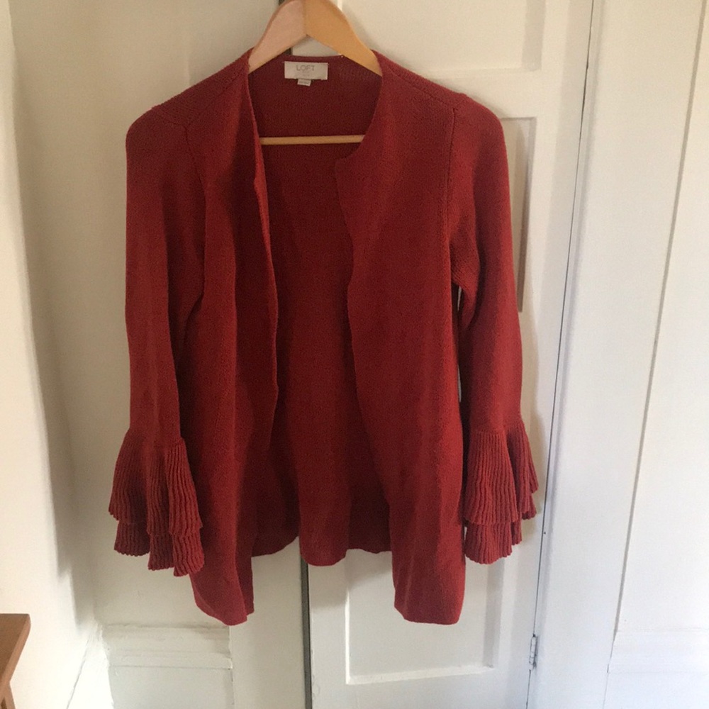 LOFT orange sweater